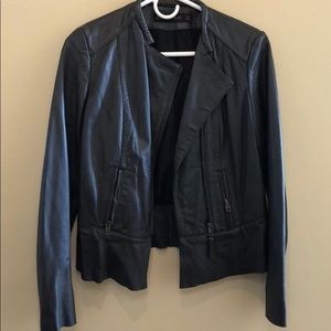 Zara black leather jacket